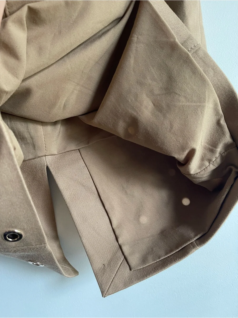 White House Black Market Camel Tan Pencil Skirt w/ Gold Hardware Career Classic